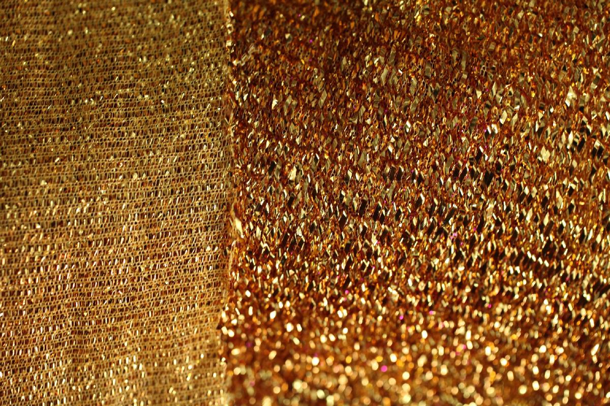 现货全涤染色金葱布服装面料         