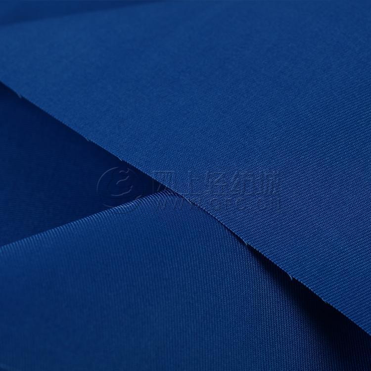 现货斜纹双面涤卡 t80/c20涤棉混纺卡其服装面料124*56_绍兴起东纺织