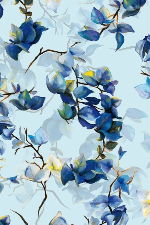 玉兰花 小碎花 油画花型 #1306336